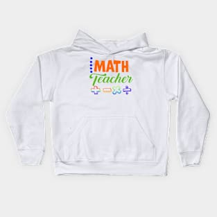 Math Teacher Kids Hoodie